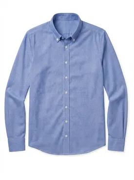 Blaues uni Sport-Oxford-Hemd
