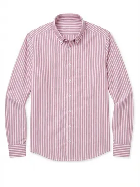 Gestreifte Rot Oxford Hemd